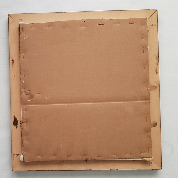 Framed Embroidery Nursery Vintage 15" x 14" - Picture 6 of 8